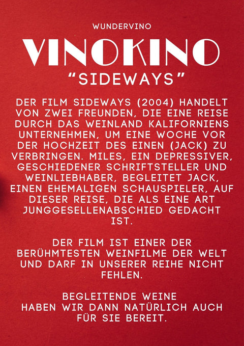 Vinokino am 12.11. - "Sideways" - ein kulinarischer Kinoabend *HINWEIS - wundervino