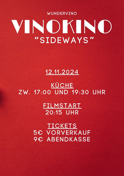 Vinokino am 12.11. - "Sideways" - ein kulinarischer Kinoabend *HINWEIS - wundervino