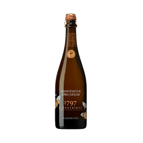 Manufaktur Jörg Geiger Birnenschaumwein "Champagner Bratbirne" Alkoholfrei 0,75l