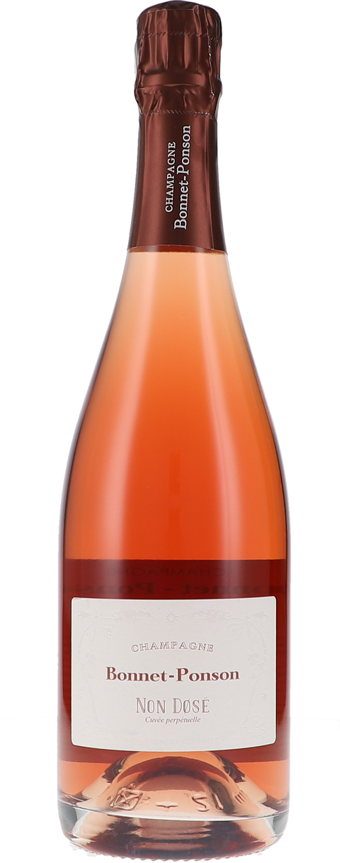 Bonnet-Ponson Cuvée Perpétuelle Rosé, RO18AB, Non Dosé - Vorderseite der Champagnerflasche