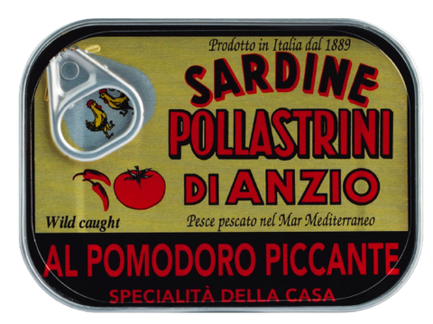 Pollastrini Sardine al pomodori piccanti 100g - wundervino